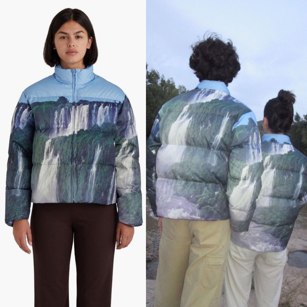 Paloma Wool Vernal Waterfall Puffer Down Jacket - Size S